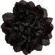 Pince à cheveux fleur noire (double fleurs) 20 cm