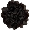 Pince à cheveux fleur noire (double fleurs) 20 cm