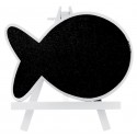 Marque table ardoise poisson blanc