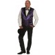 Déguisement gilet araignée violet noir homme avec noeud papillon