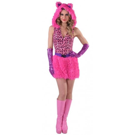 Déguisement Chat Femme Sexy - Combinaison Similicuir, Gants Griffes, Masque