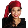 Bandana pirate velours rouge adulte 
