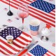 Gobelets drapeau américain carton les 10
