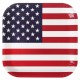 Assiettes Amérique drapeau américain carton 23 cm les 10