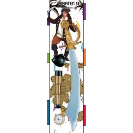 Set accessoires pirate enfant et adulte 4 pcs