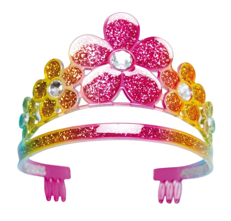 Zliger Couronne papillon pour fille en argent, diadème en cristal