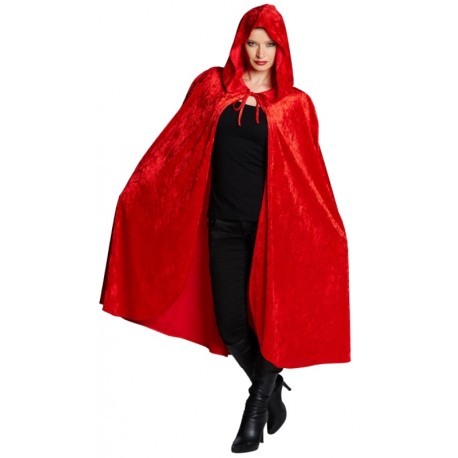 Déguisement Cape velours rouge adulte