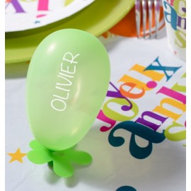 Mini ballons de baudruche vert 8 cm les 25