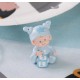 Figurine baptême bébé garçon bleu ciel 4 cm les 10