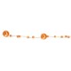 Guirlande de perles orange