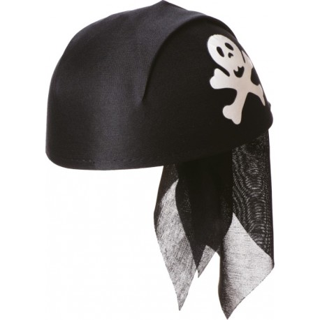 Chapeau bandana pirate noir adulte et enfant