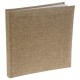 Livre d'or toile de jute naturelle