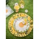 Assiette marguerite carton 22.5 cm les 10