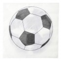 Serviettes de table Foot papier les 20