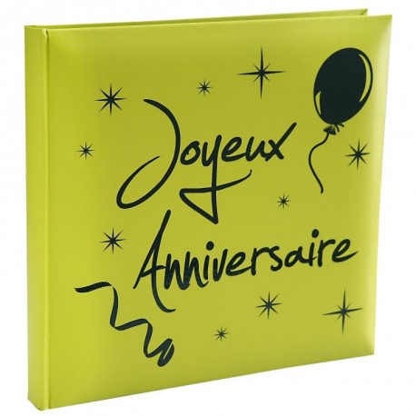 Livre d'or joyeux anniversaire vert