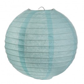 Lanternes boule chinoise papier bleu ciel 30 cm les 2