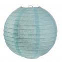 Lanternes boule chinoise papier bleu ciel 30 cm les 2