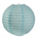 Lanterne boule chinoise papier bleu ciel 30 cm les 2