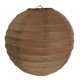 Lanternes boule chinoise papier chocolat 30 cm les 2