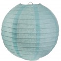 Lanterne boule chinoise papier bleu ciel 50 cm