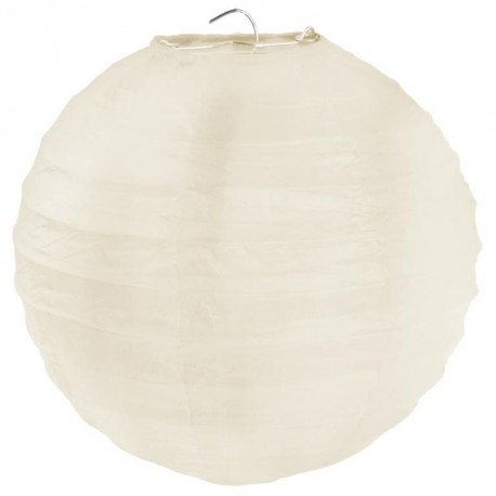 Lanterne boule chinoise papier ivoire 50 cm