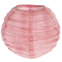 Lanternes boule chinoise papier rose 10 cm les 2