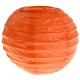 Lanterne boule chinoise papier orange 10 cm les 2