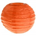 Lanternes boule chinoise papier orange 10 cm les 2