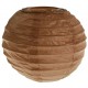 Lanterne boule chinoise papier chocolat 10 cm les 2