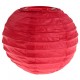 Lanterne boule chinoise papier rouge 10 cm les 2