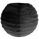 Lanterne boule chinoise papier noir 10 cm les 2