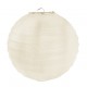 Lanterne boule chinoise papier ivoire 20 cm les 2