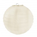 Lanternes boule chinoise papier ivoire 20 cm les 2