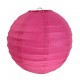 Lanterne boule chinoise papier fuchsia 20 cm les 2