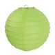 Lanterne boule chinoise papier vert anis 10 cm les 2
