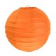 Lanterne boule chinoise papier orange 20 cm les 2