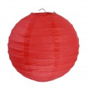 Lanternes boule chinoise papier rouge 20 cm les 2