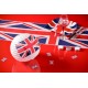 Lanterne boule papier drapeau anglais Union Jack 20 cm les 2