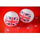 Lanterne boule papier drapeau anglais Union Jack 20 cm les 2