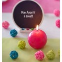 Boules rotin couleur 3 cm Les 12