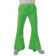 Déguisement pantalon hippie fluo vert homme luxe