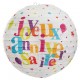 Lanterne boule papier joyeux anniversaire festif 20 cm les 2