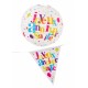 Lanterne boule papier joyeux anniversaire festif 20 cm les 2