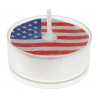 Bougies chauffe plat drapeau américain USA 3.5 cm les 4