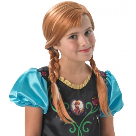 Perruque Anna Frozen La Reine des Neiges fille Disney