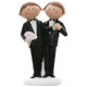 Figurine Mr & Mr Couple de mariés hommes 10 cm