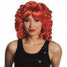 Perruque baroque rouge femme luxe