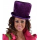 Chapeau haut de forme violet femme luxe