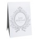 Marque-table Just Married carton blanc 15 cm les 6