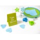 Marque-table carton turquoise 15 cm les 6